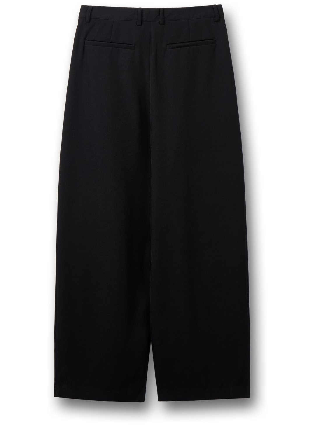 Pin tucks Wide Slacks - black