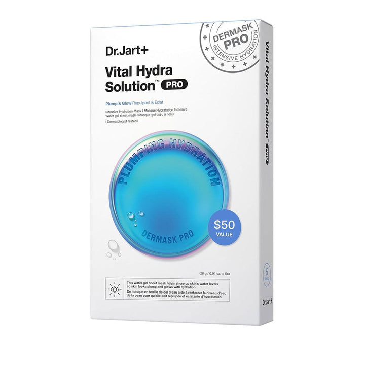 Dr.Jart+ Dermask Vital Hydra Solution Glow Face Mask 5ea