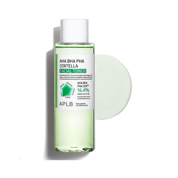 APLB AHA BHA PHA Centella Facial Toner 5.41fl. oz.