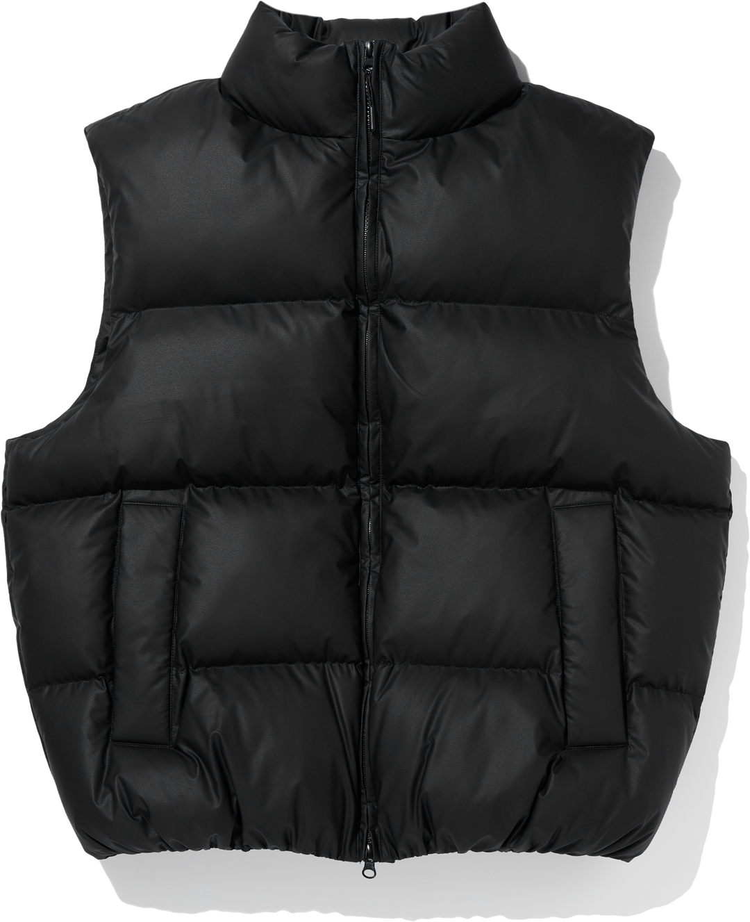 Essential Puffer Short Padded Vest - Black