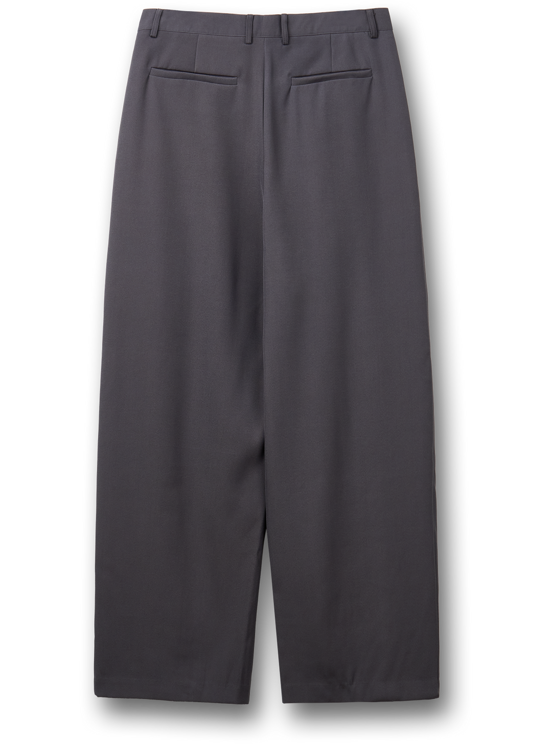 Pin tucks Wide Slacks - Charcoal