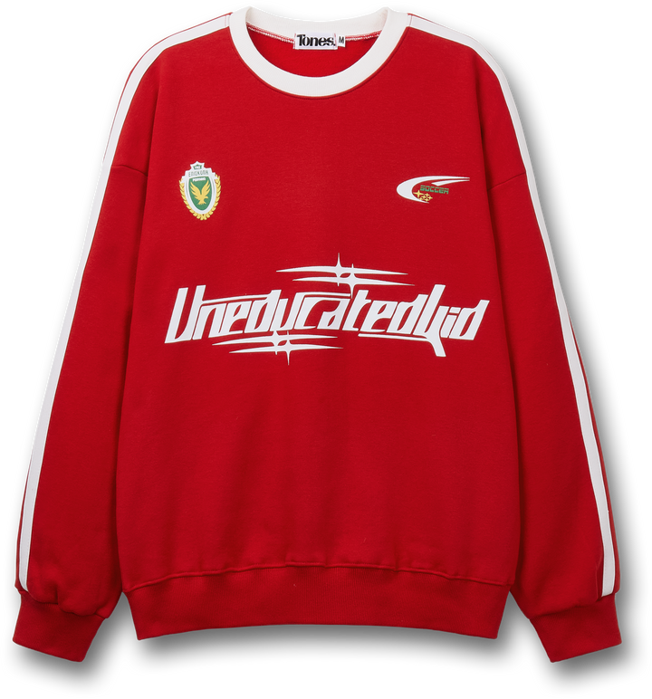 F1 Track Overfit Sweatshirt -  Red