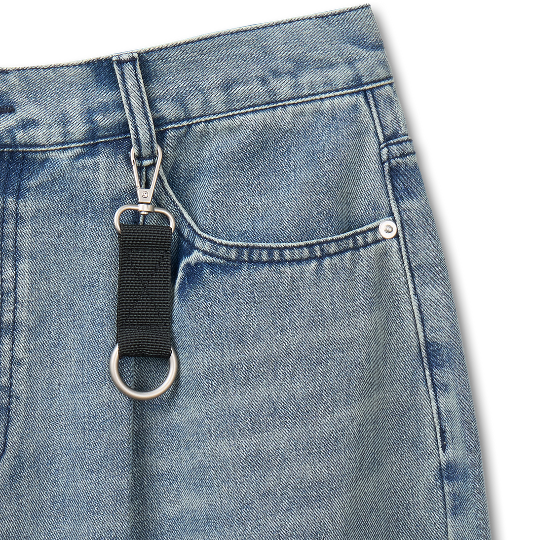 [Keyring Set] VTG Wide Denim Pants - Indigo