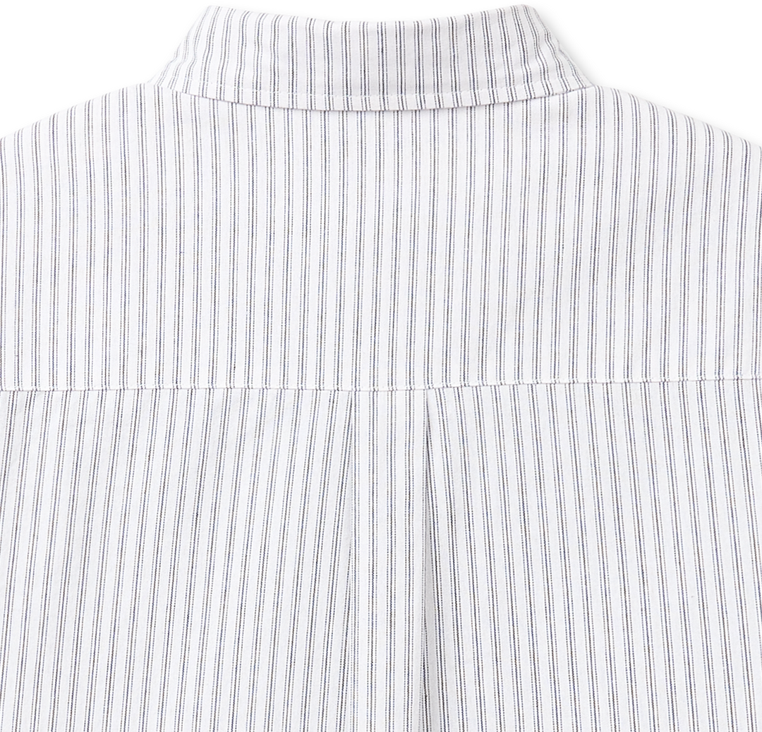 Multi Stripe Overfit Shirt - Dark Navy