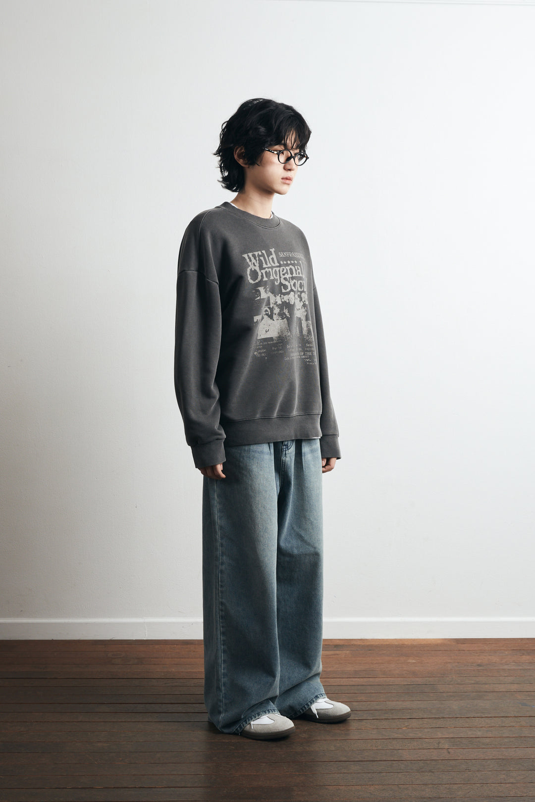 Wild Social Pigment Sweatshirt -  Charcoal