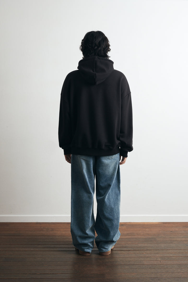 Prism Overfit Hoodie -  Black