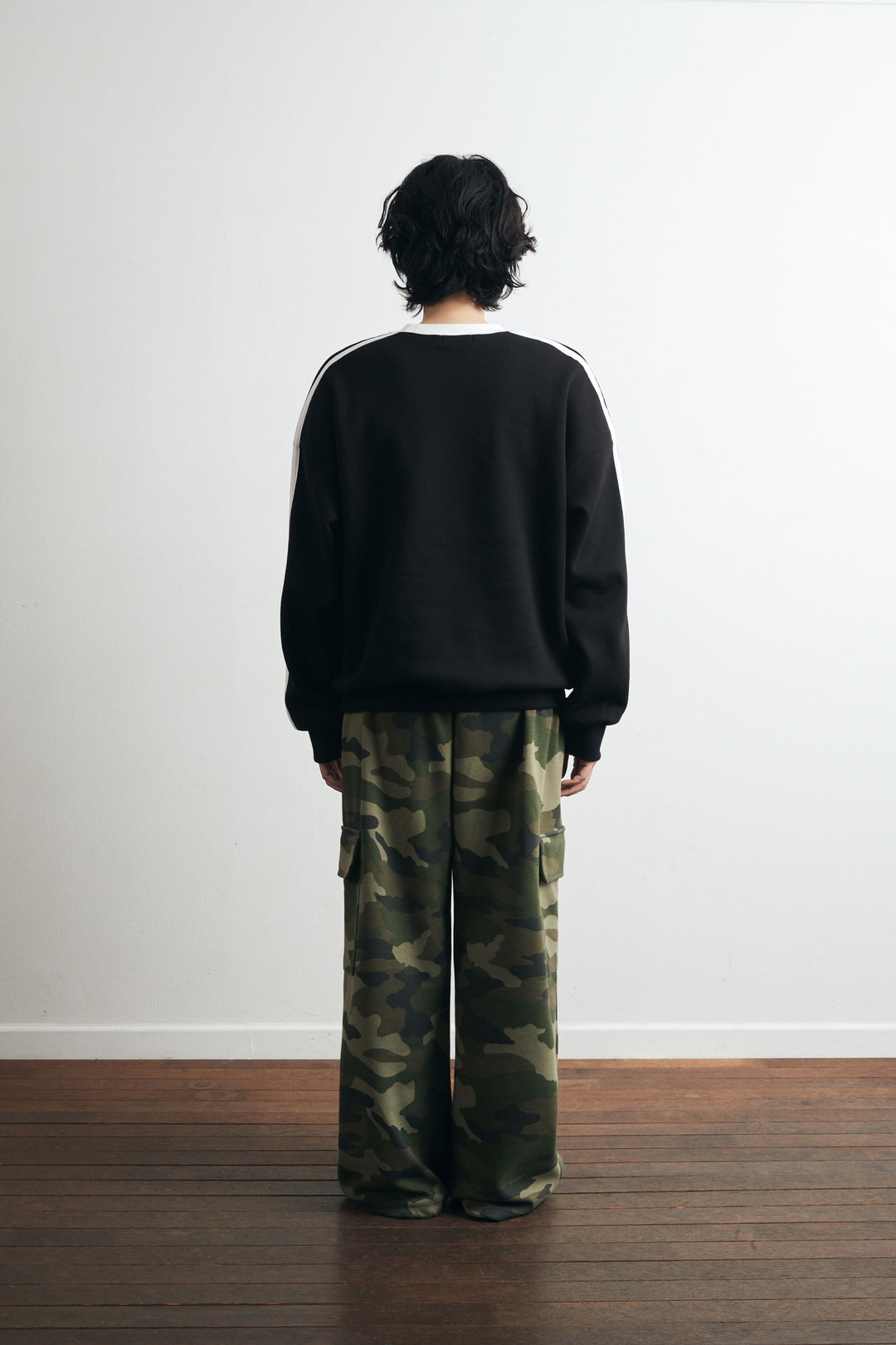 Camouflage Sweat Cargo Pants- Camo