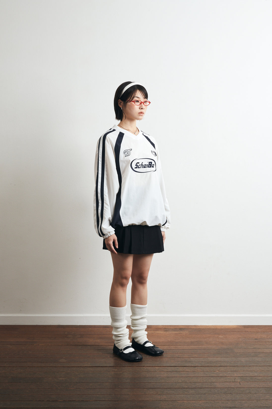 Tomboy Nylon Track Sweatshirt -  White