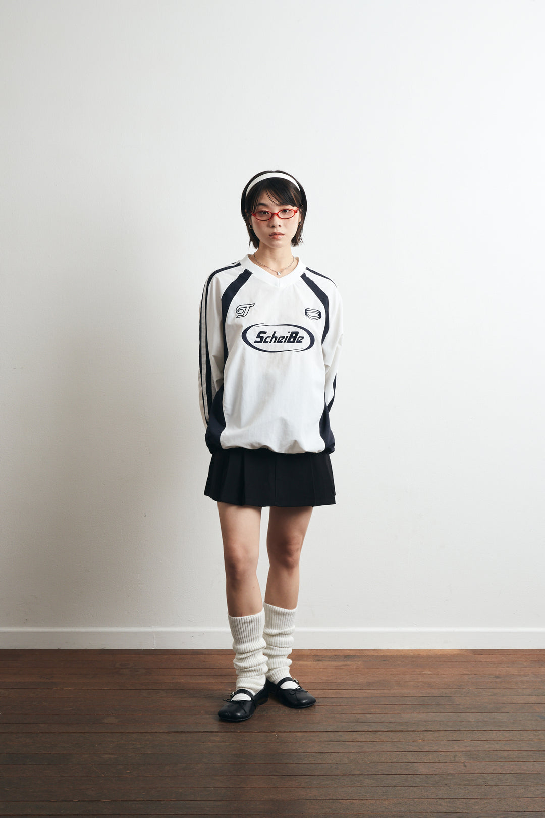 Tomboy Nylon Track Sweatshirt -  White