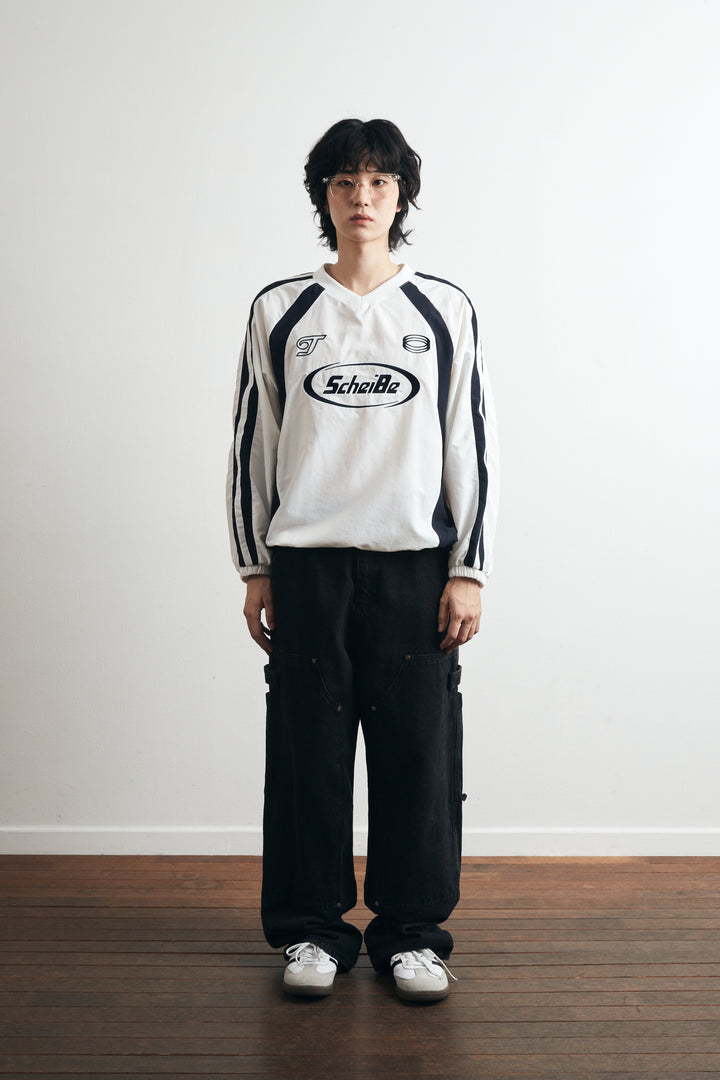 Tomboy Nylon Track Sweatshirt -  White