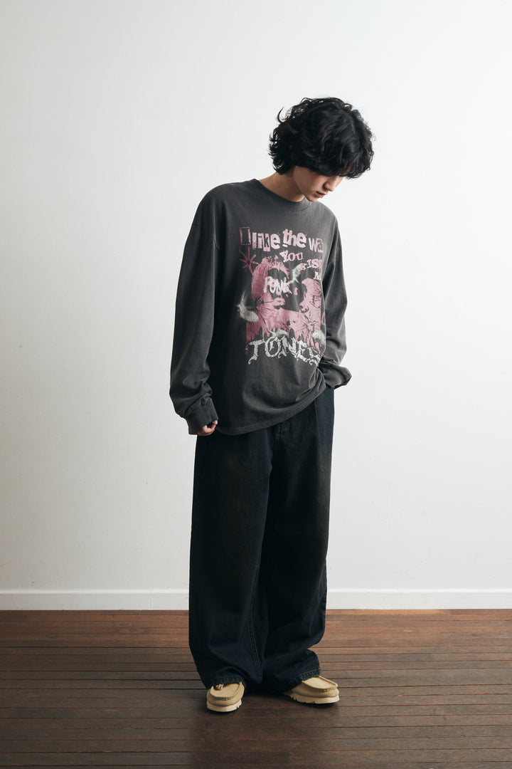 Punk Pigment Long Sleeve - Charcoal