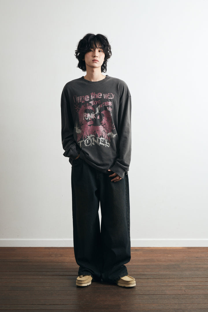 Punk Pigment Long Sleeve - Charcoal