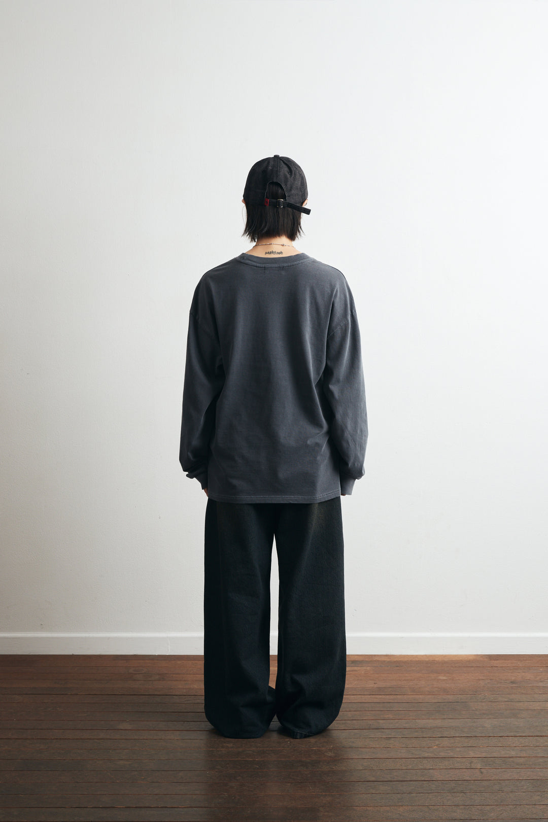 Nature Pigment Long Sleeve - CHARCOAL BLUE