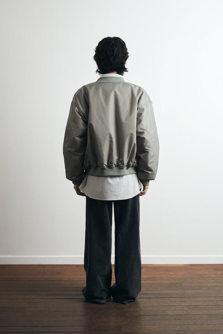 Padded MA-1 Overfit Jacket - Grayish Khaki