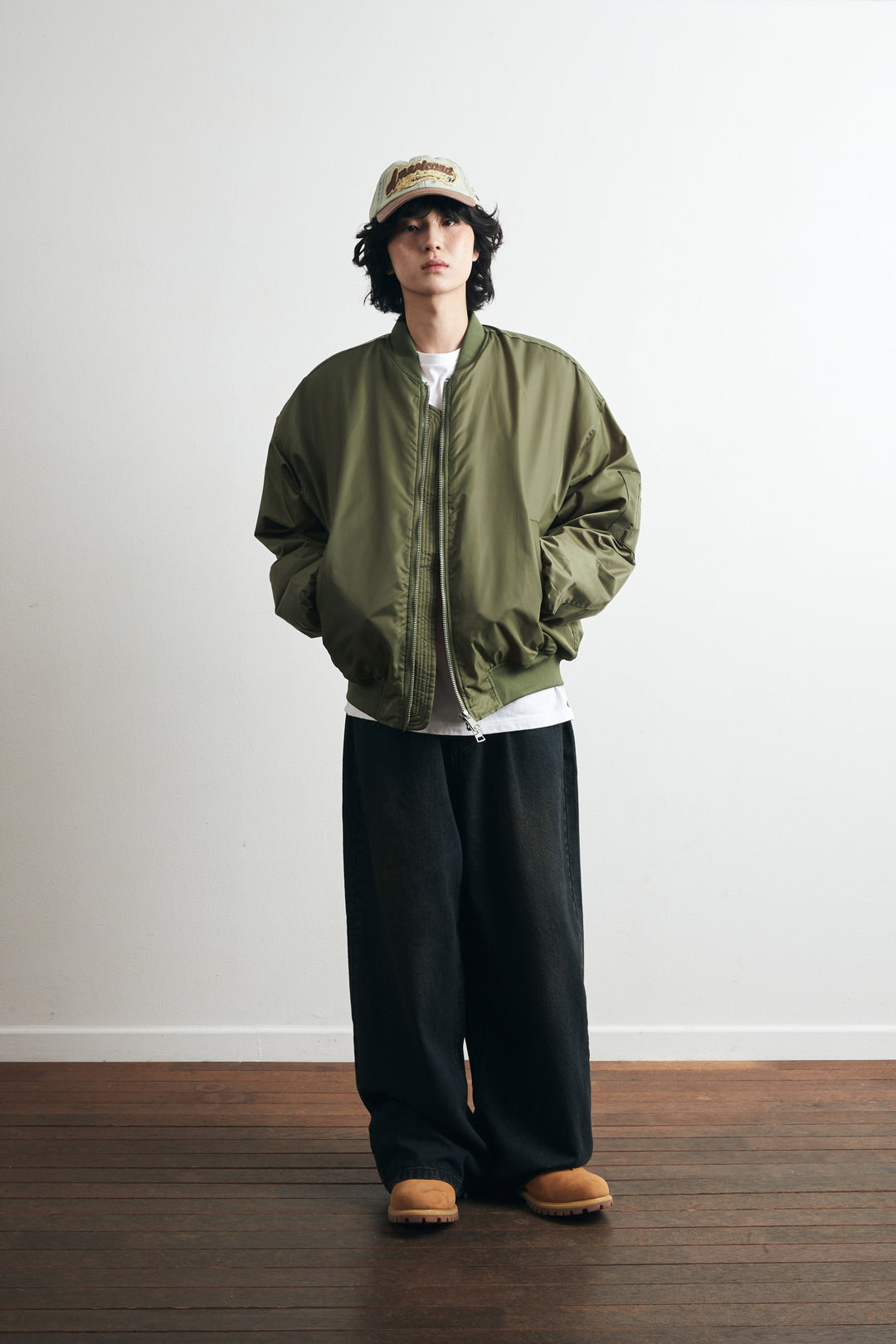 Padded MA-1 Overfit Jacket - Khaki