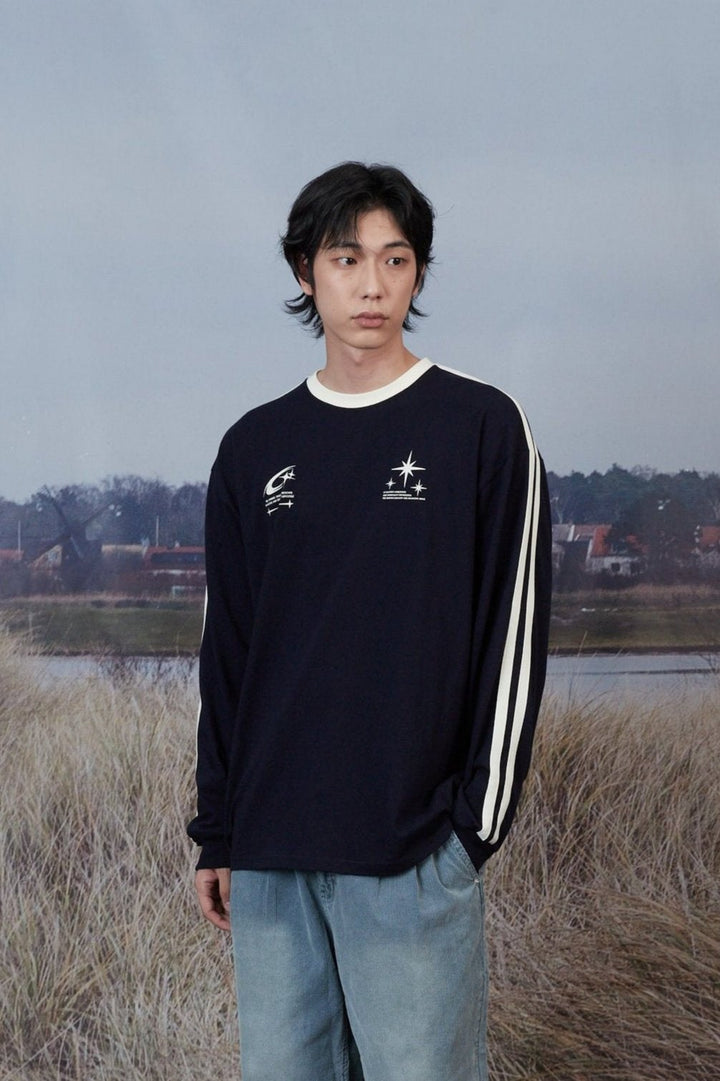 T-Vision Track Long Sleeve - NAVY