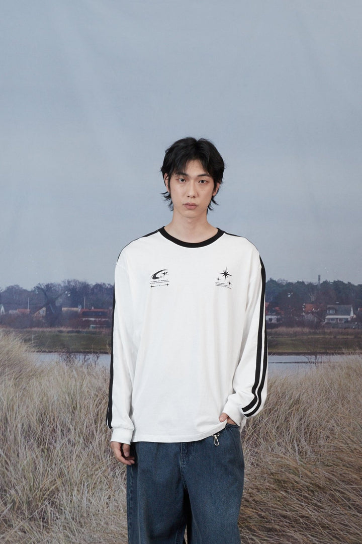 T-Vision Track Long Sleeve - WHITE