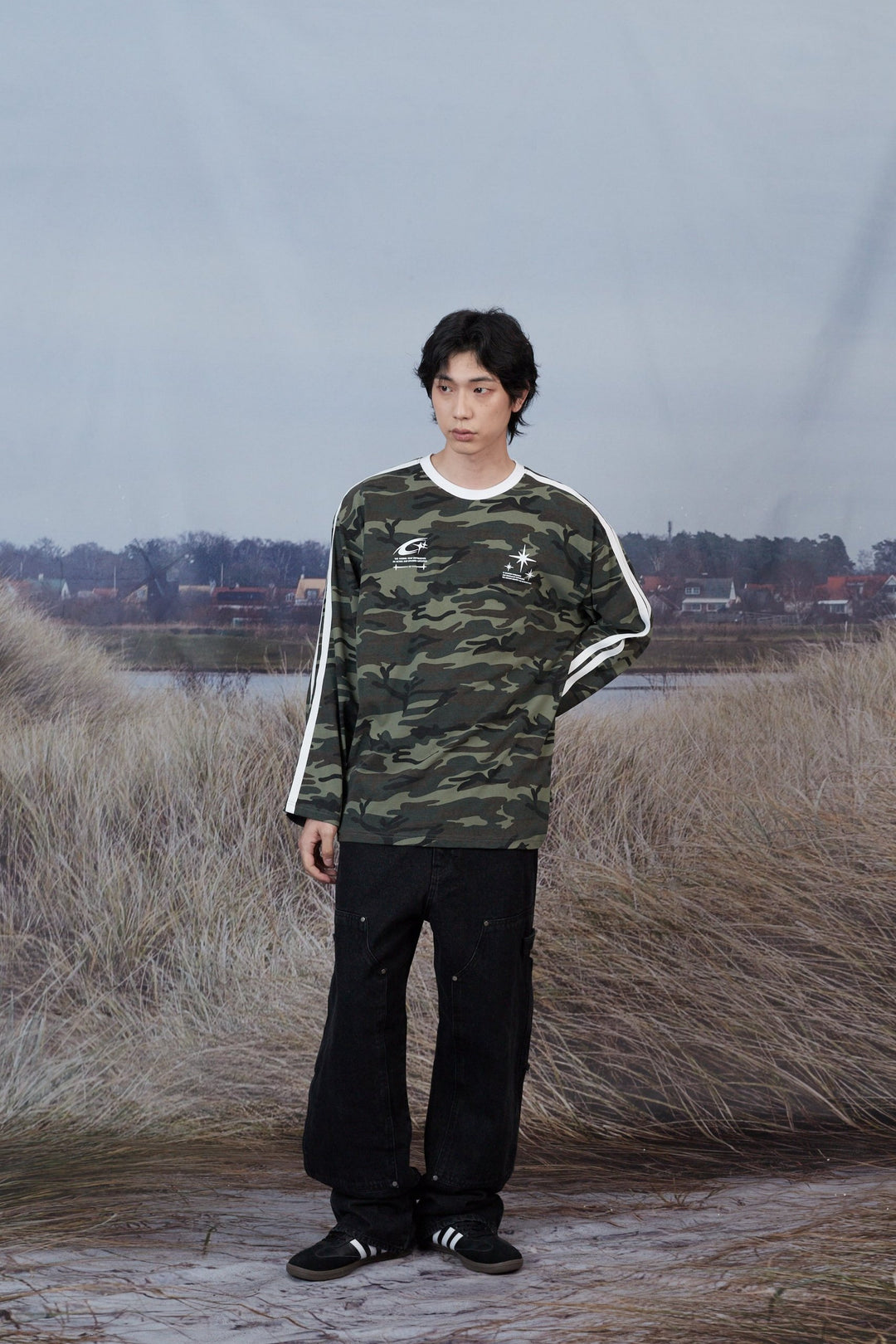 Military Track Long Sleeve - Camo