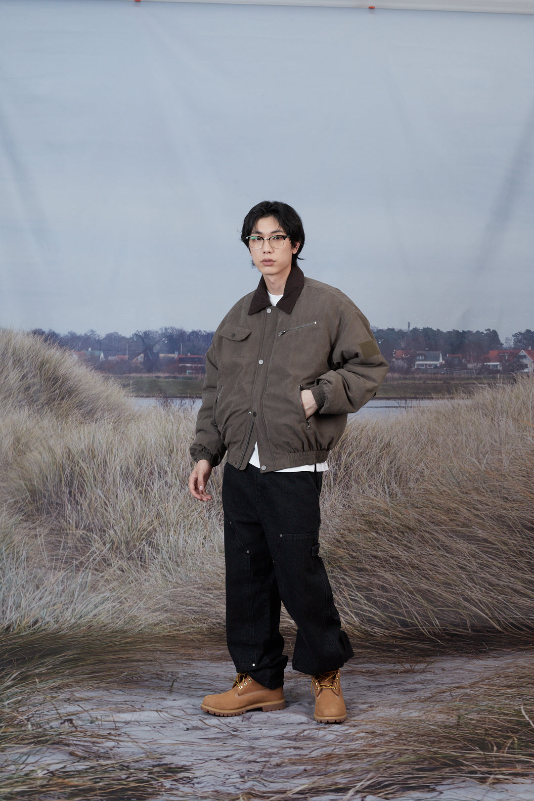 B-15 Bomber Padded Work Jacket - KHAKI