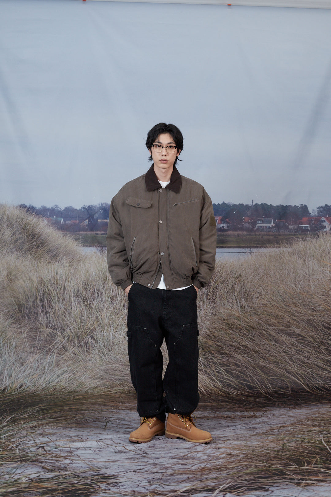 B-15 Bomber Padded Work Jacket - KHAKI