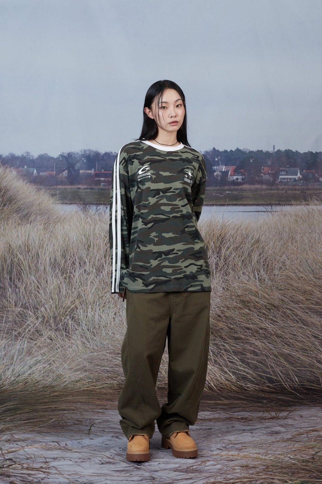 Military Track Long Sleeve - Camo