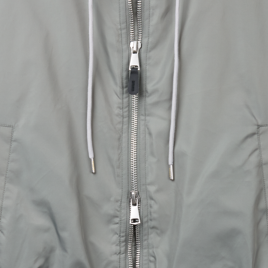 Layered padded hooded MA-1 jacket - Grayish Khaki