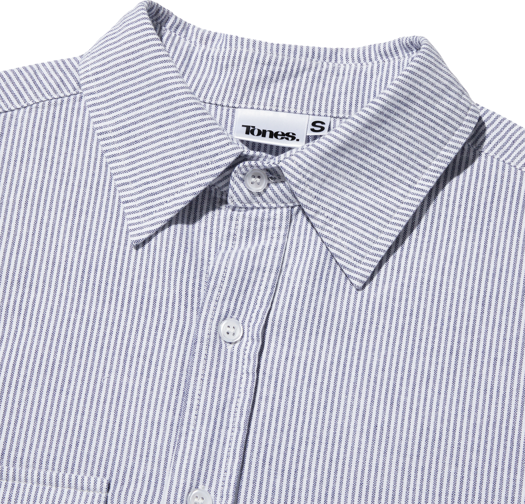 GW Stripe Oxford Shirt - NAVY