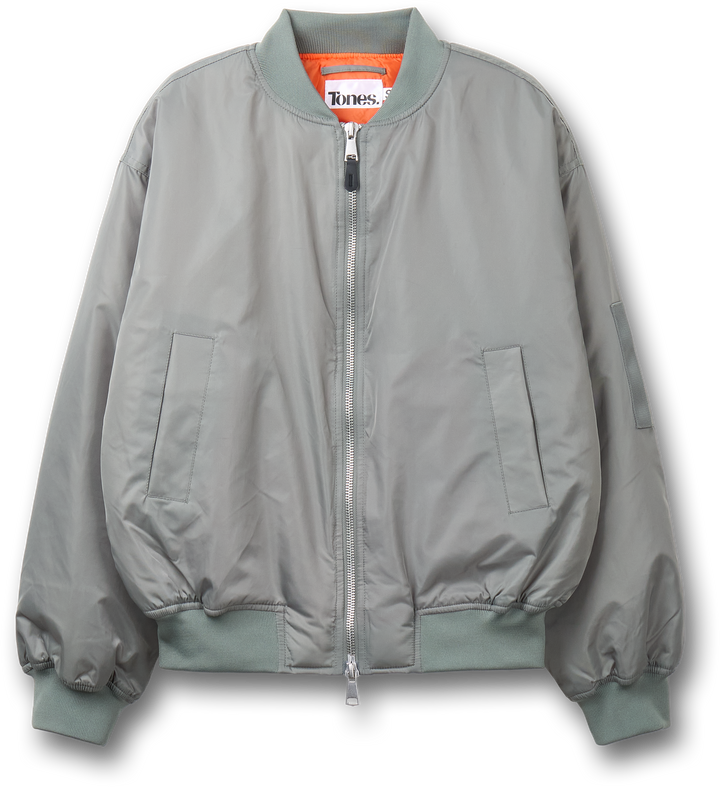 Padded MA-1 Overfit Jacket - Grayish Khaki