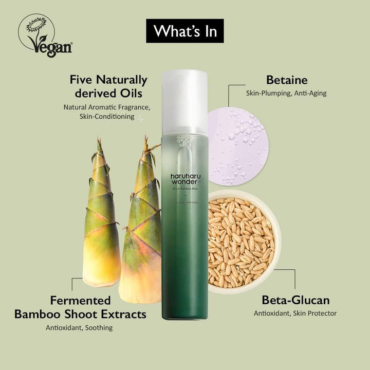 Haruharu Wonder Black Bamboo Mist 150ml, 5.7 fl.oz