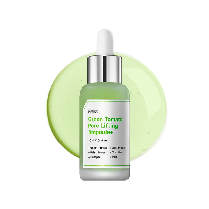 SUNGBOON EDITOR Green Tomato Pore Lifting Ampoule 1.01 Fl. Oz, 30ml