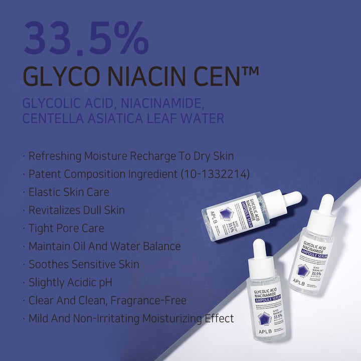 APLB Glycolic Acid Niacinamide Ampoule Serum 1.35 FL.OZ