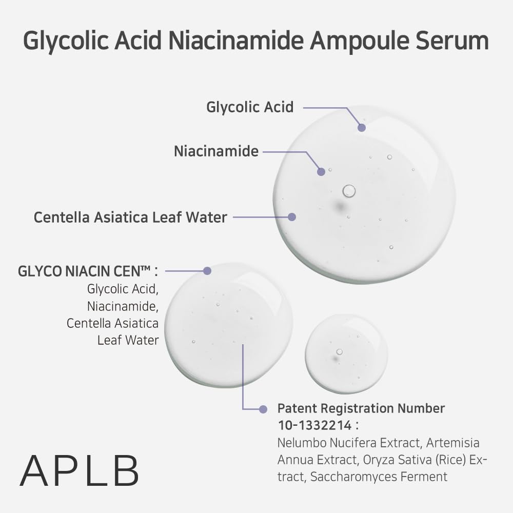 APLB Glycolic Acid Niacinamide Ampoule Serum 1.35 FL.OZ