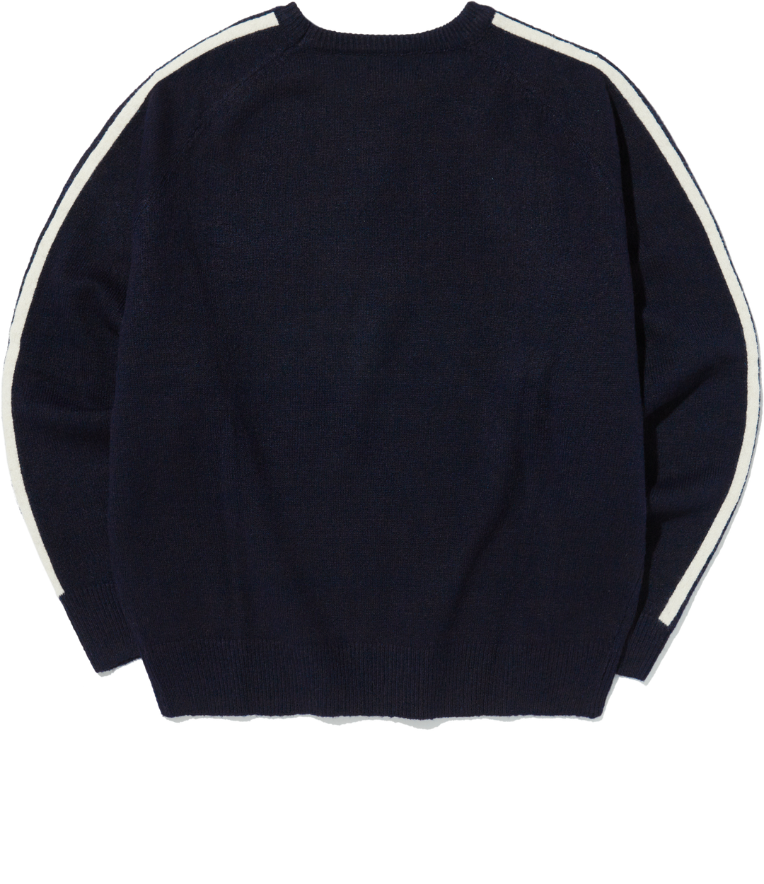 Track Round Knit Sweatshirt - NAVY