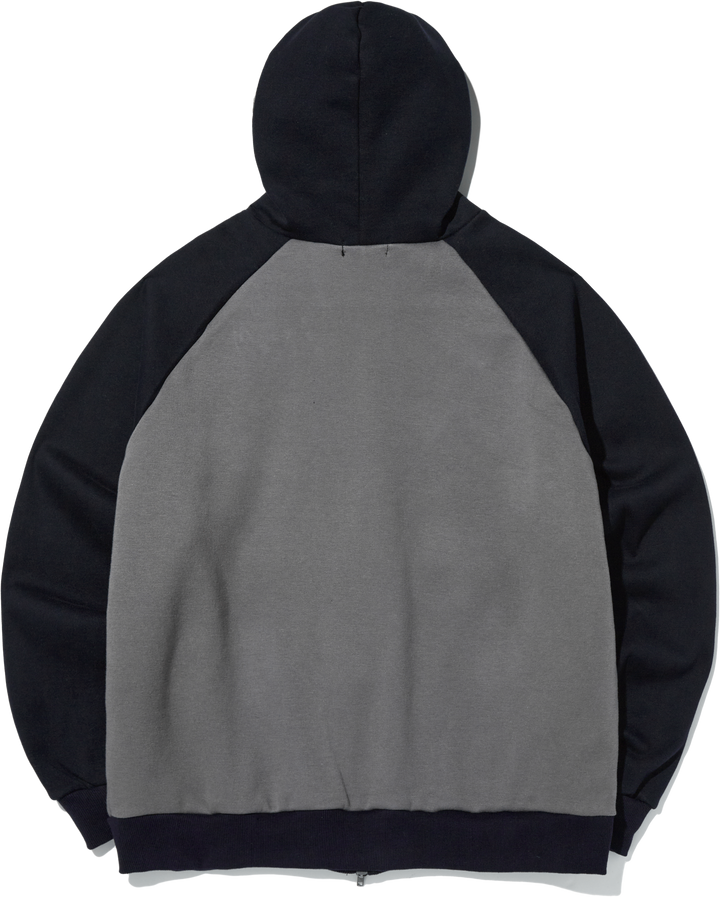 Overfit T-Vision Crack Hoodie - NAVY