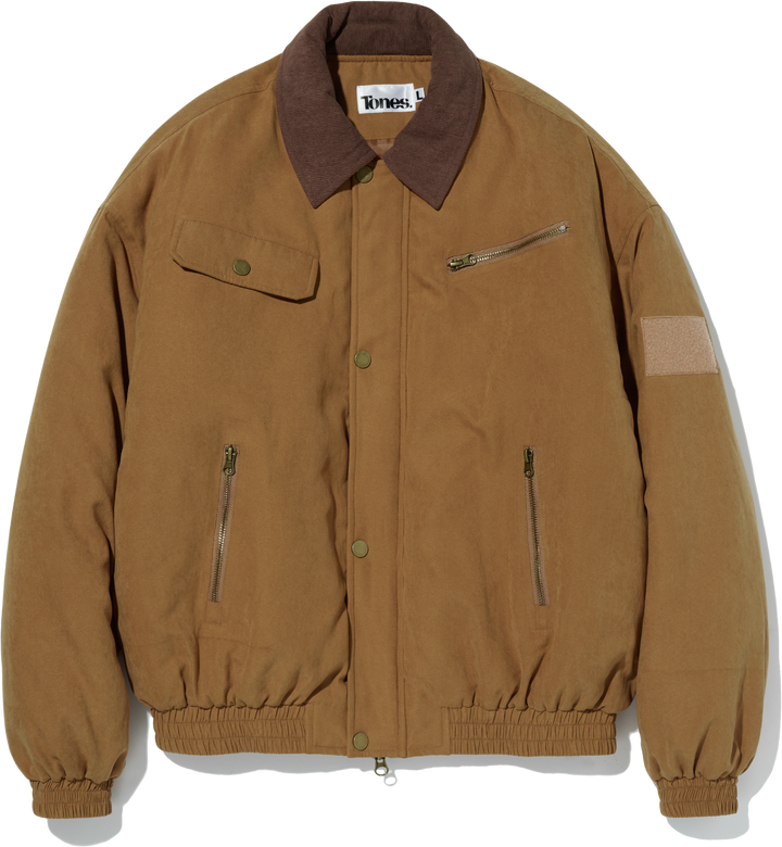 B-15 Bomber Padded Work Jacket - BEIGE