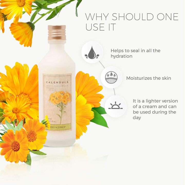 The Face Shop Calendula Essential Moisture Emulsion 150ml / 5 fl. oz.