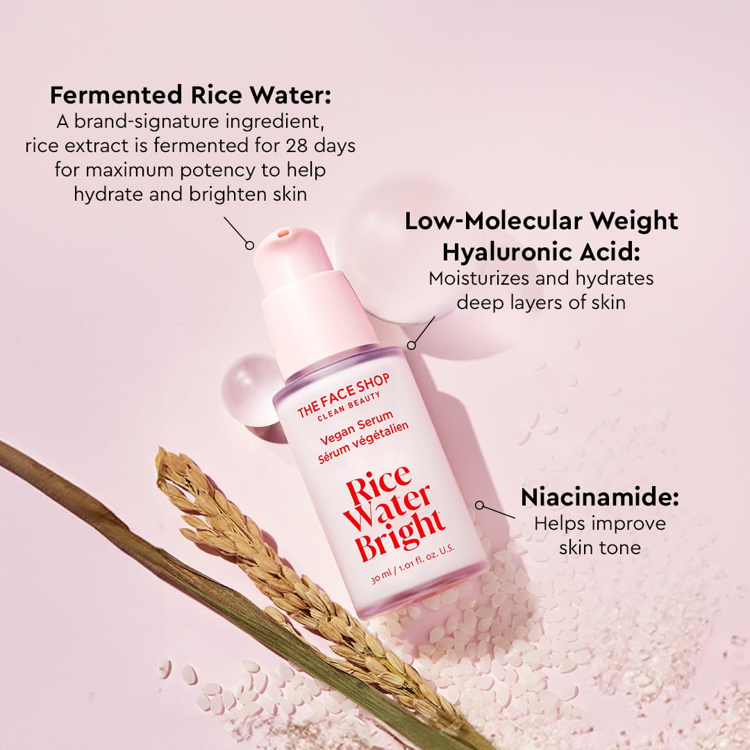 The Face Shop Rice Water Bright Vegan Serum 1.01 fl. oz
