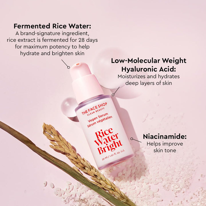 The Face Shop Rice Water Bright Vegan Serum 1.01 fl. oz