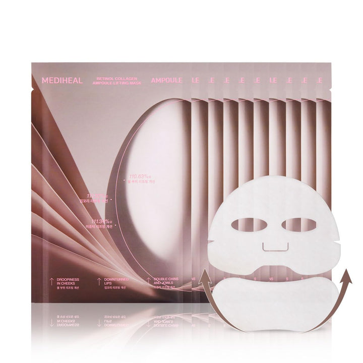 MEDIHEAL Retinol Collagen Ampoule Lifting Mask (4 Counts)