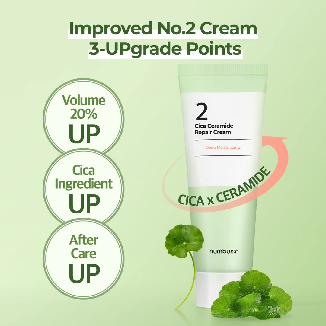 numbuzin No.2 Cica Ceramide Repair Cream 60ml / 2.02 fl. oz.