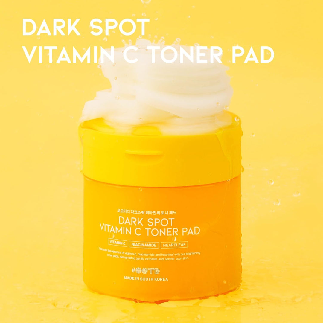 OOTD Beauty VITAMIN C DARK SPOT TONER PAD (70pads) 4.05 fl.oz, 120ml