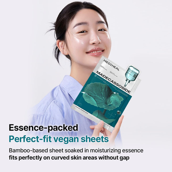MEDIHEAL Madecassoside Essential Sheet Mask Blemish Repair 10 pcs.