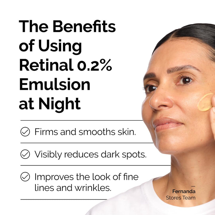 The Ordinary Retinal 0.2% Emulsion, High-Strength Retinoid Serum for Advanced Anti-Aging Support, 0.5 Fl Oz