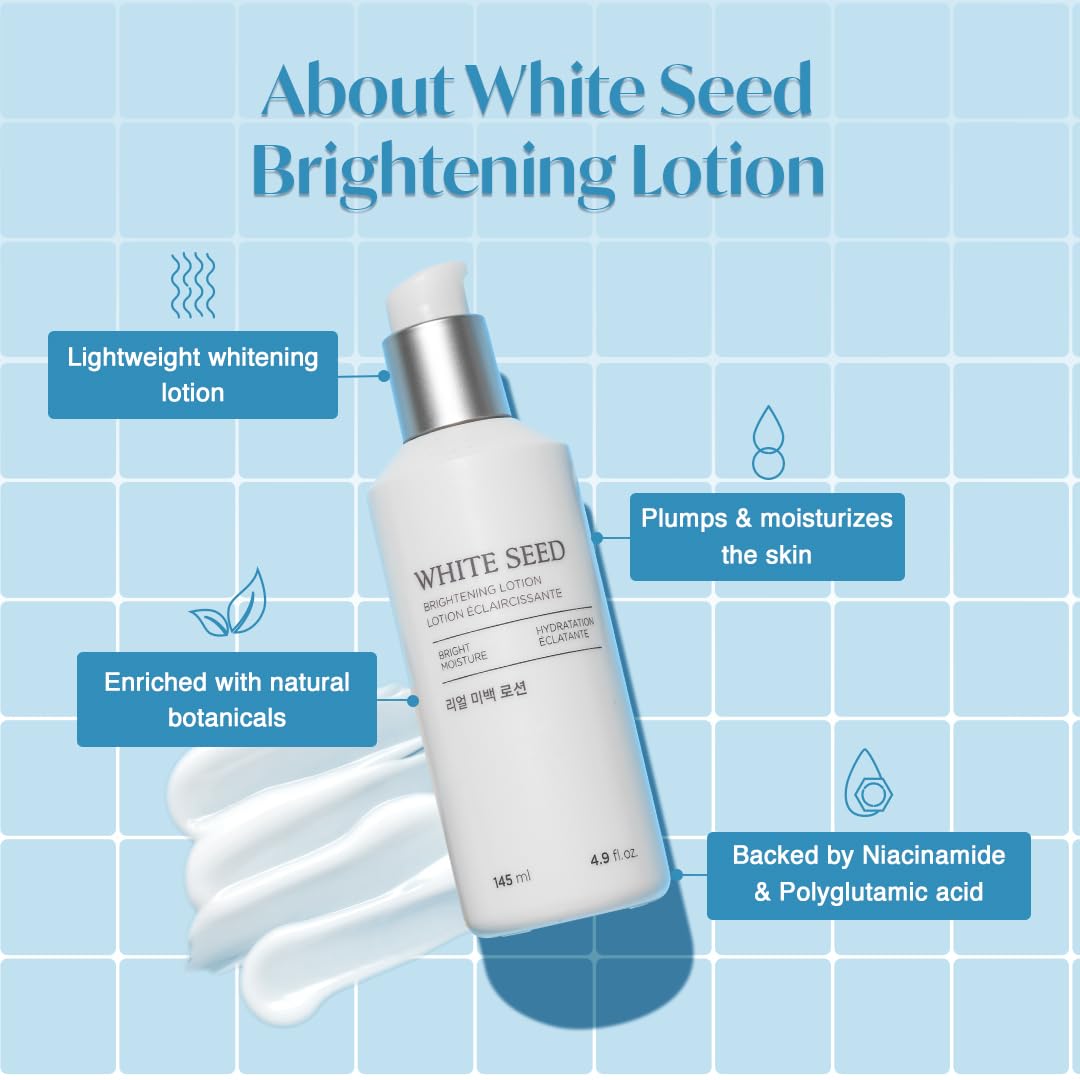 The Face Shop White Seed Brightening Lotion Face Moisturizer 145ml / 4.9 fl. oz.
