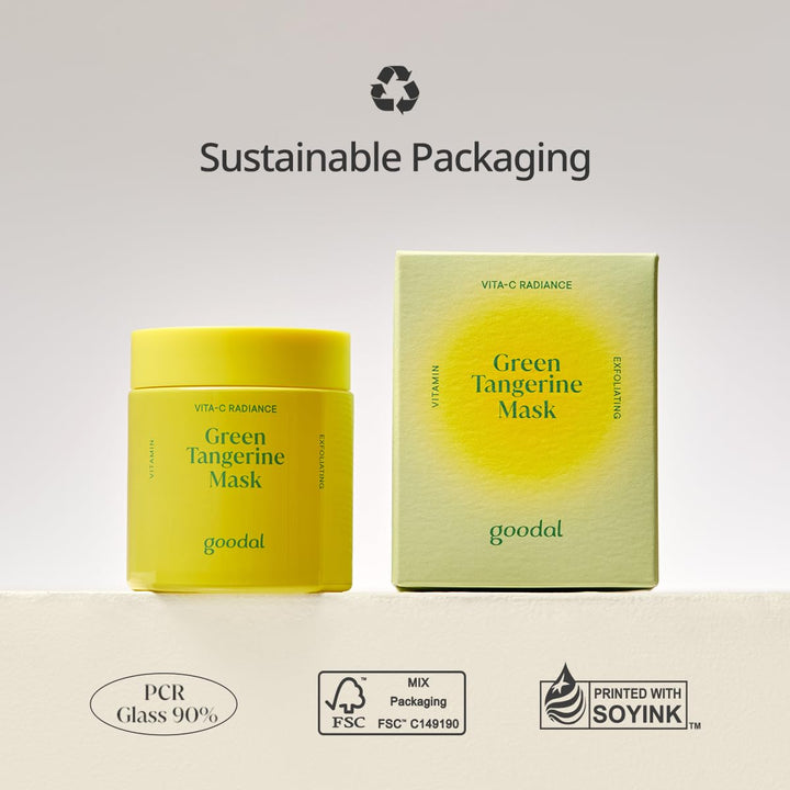 goodal GREEN TANGERINE VITA C WASH OFF MASK 110g, 3.88 fl.oz