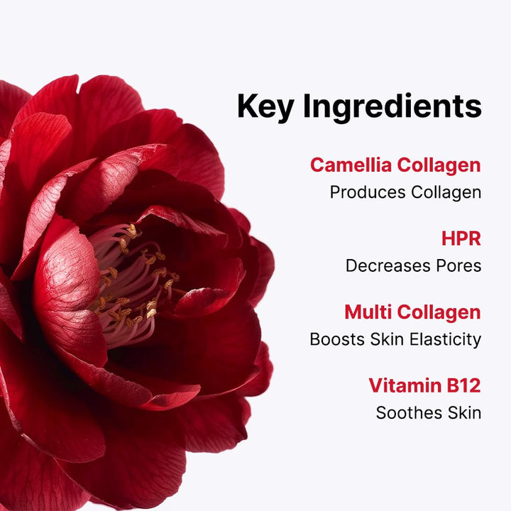 ROUND LAB Camellia Collagen Mask NET wt. 34 g/1.19 Fl Oz 4ea