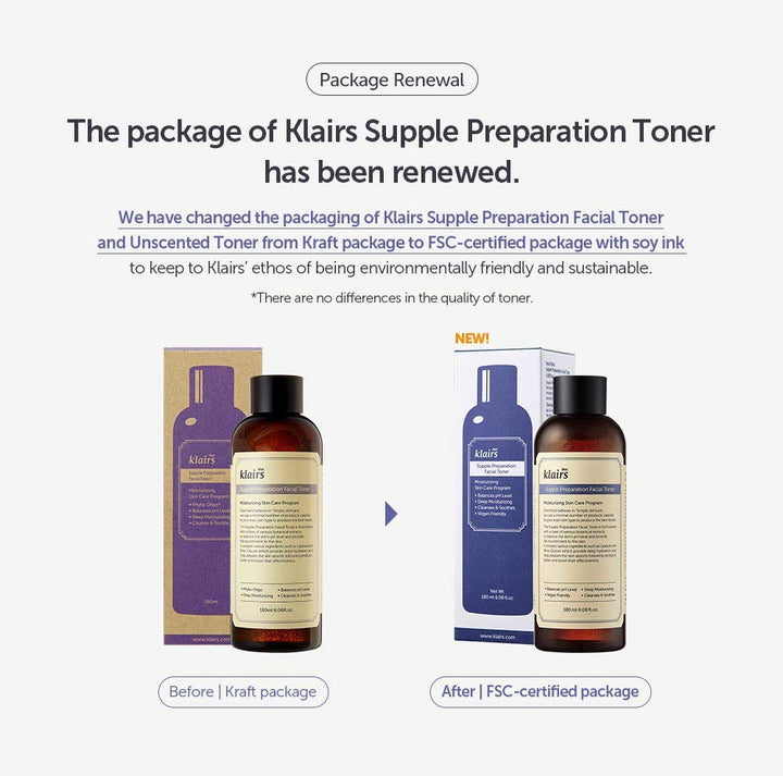 Dear Klairs Supple Preparation Facial Toner, 180 ml