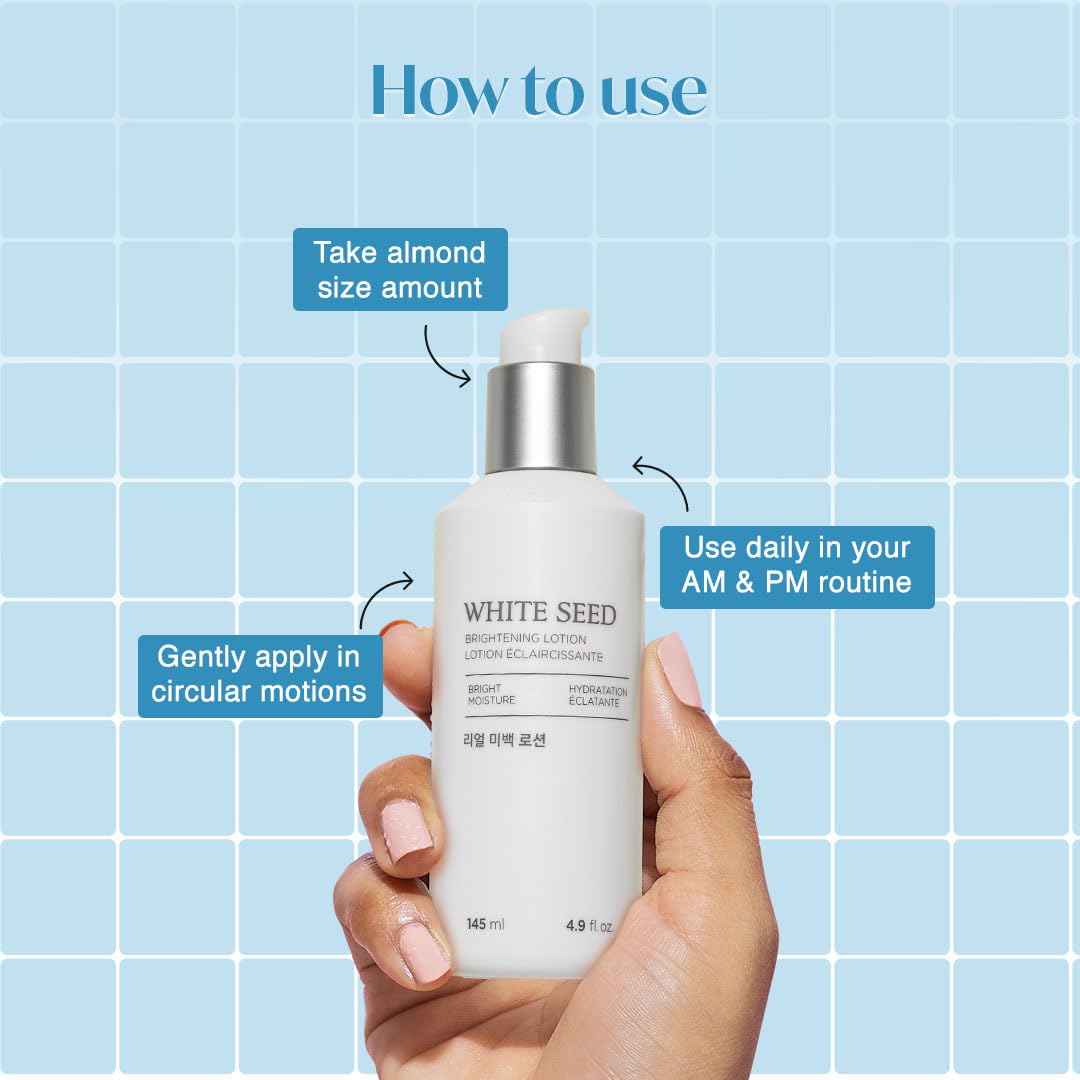 The Face Shop White Seed Brightening Lotion Face Moisturizer 145ml / 4.9 fl. oz.