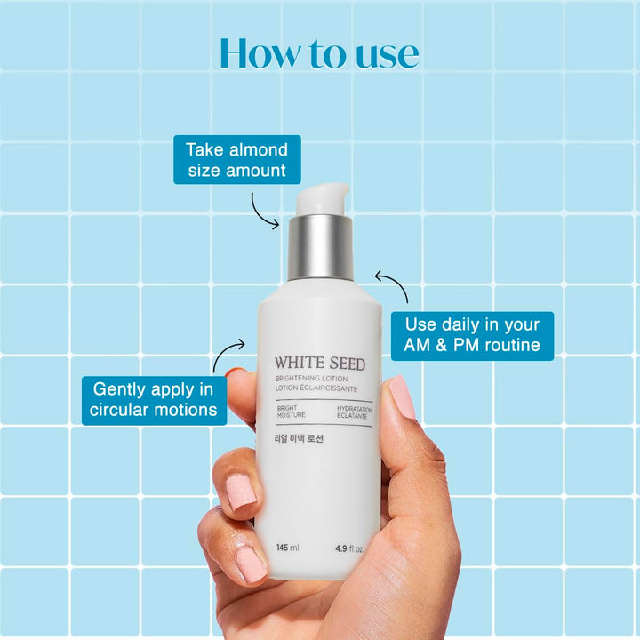 The Face Shop White Seed Brightening Lotion Face Moisturizer 145ml / 4.9 fl. oz.