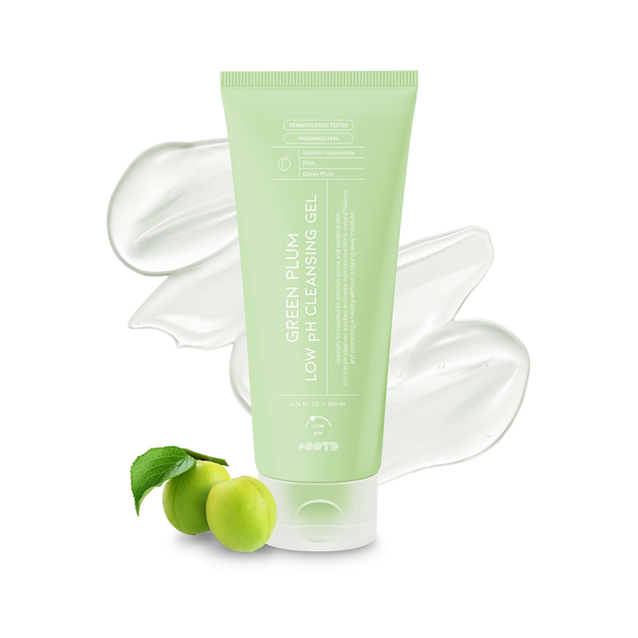 OOTD Beauty Green Plum Low PH Cleansing Gel 6.76 fl. oz, 200ml